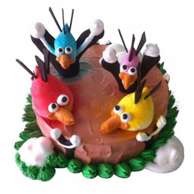 "Round Shape 2 step Black Forest cake - (3 kgs), Flower Arrangement - Click here to View more details about this Product